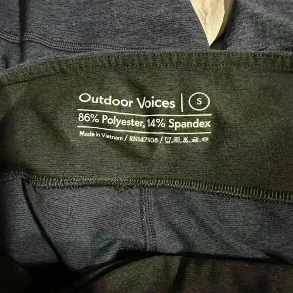 Outdoor Voices Two Tone Blue/Gray Compression Leggings Size S - Picture 7 of 7
